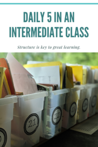 Daily 5 intermediate classroom